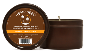 Bougie de massage 3 en 1 - Hemp Seed - The Hemp Concept