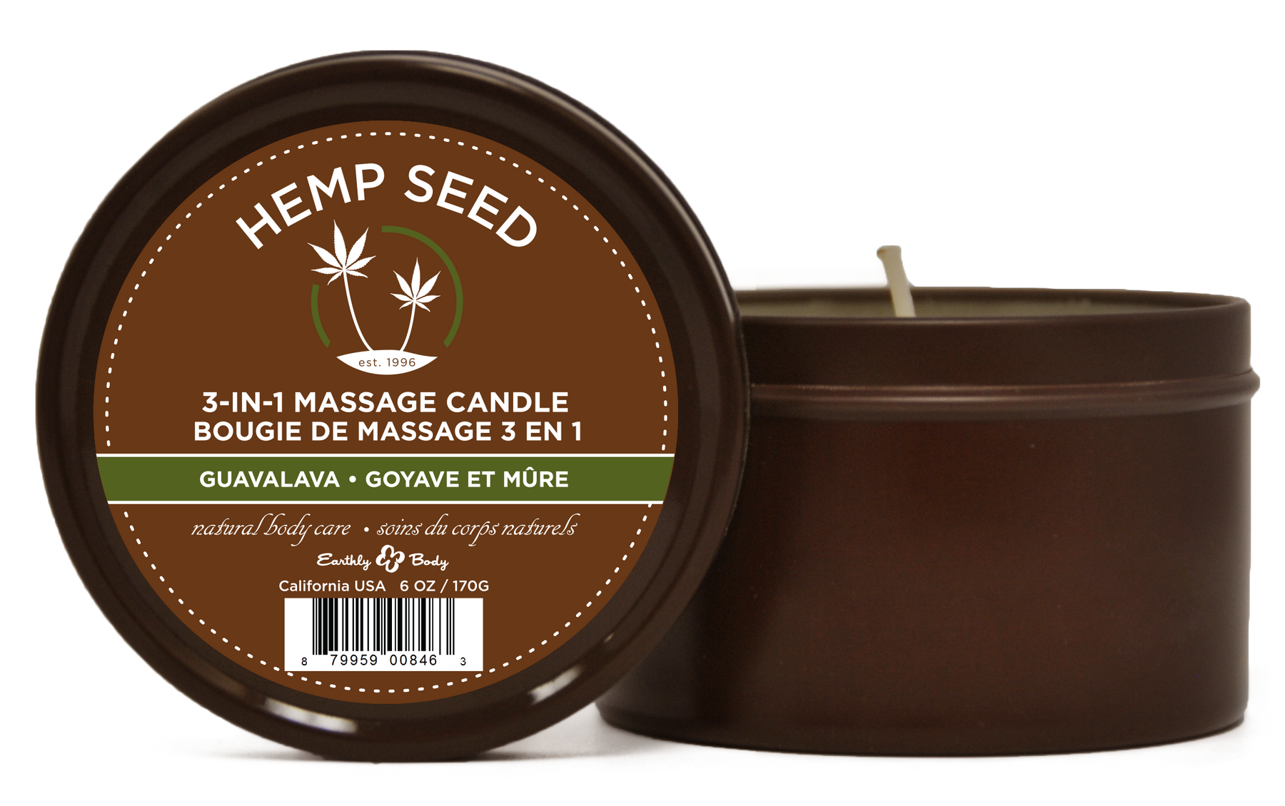 Bougie de massage 3 en 1 - Hemp Seed - The Hemp Concept