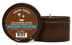 Bougie de massage 3 en 1 - Hemp Seed - The Hemp Concept
