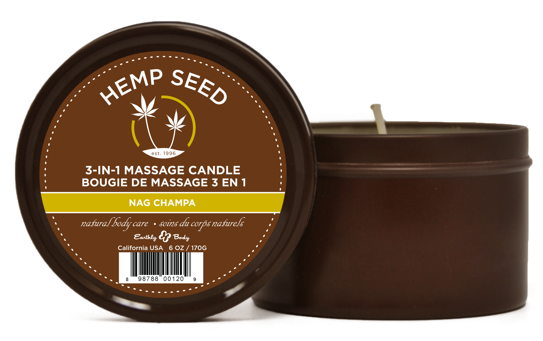 Bougie de massage 3 en 1 - Hemp Seed - The Hemp Concept